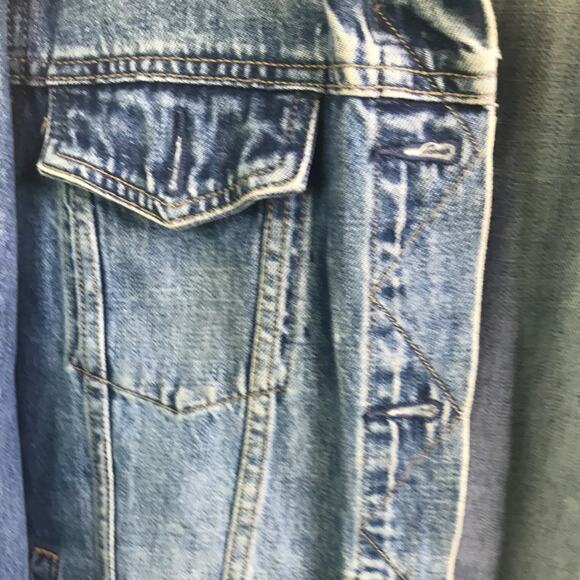 Gap 1969 Jeans Jacket Womens Size L Blue Denim Cotton Button Up Collar - Picture 10 of 13